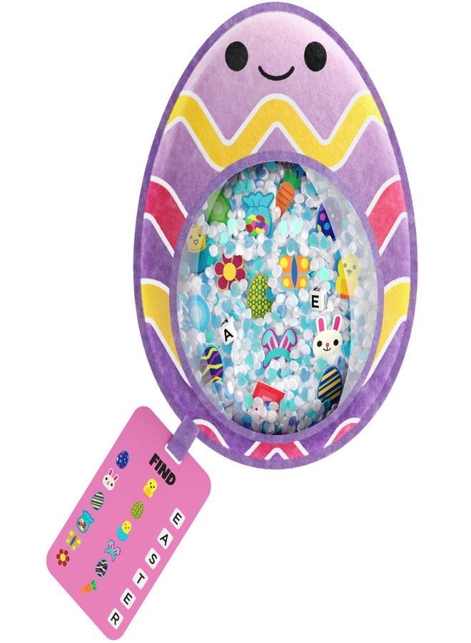 Vango BIZYBOO Easter Egg Busy Bag Scavenger Hunt - Hidden Object Search Sensory Matching Game for Kids 2 and Up (Purple) - Image 1